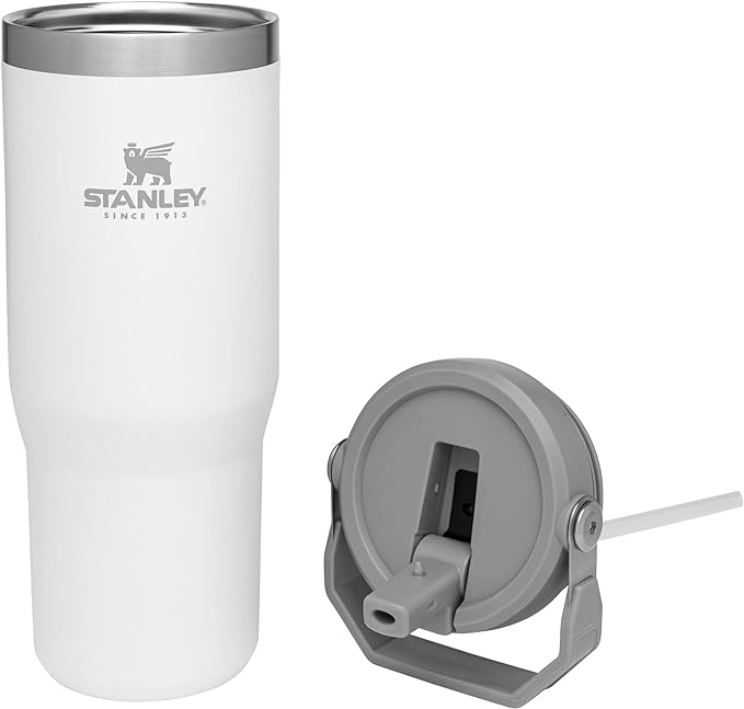 STANLEY IceFlow Stainless Steel Tumbler with Straw, Vacuum Insulated Water Bottle for Home, Office or Car, Reusable Cup with Straw Leak Resistant Flip