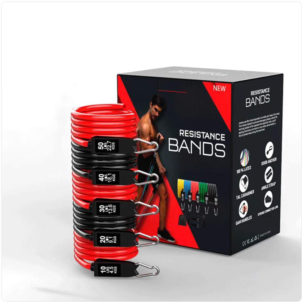 Latex Resistance Bands for Yoga & Stretch Training